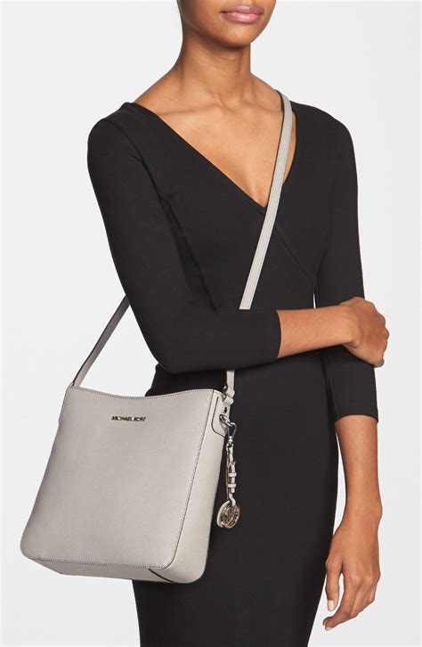 michael kors bag gray|michael kors grey crossbody bag.